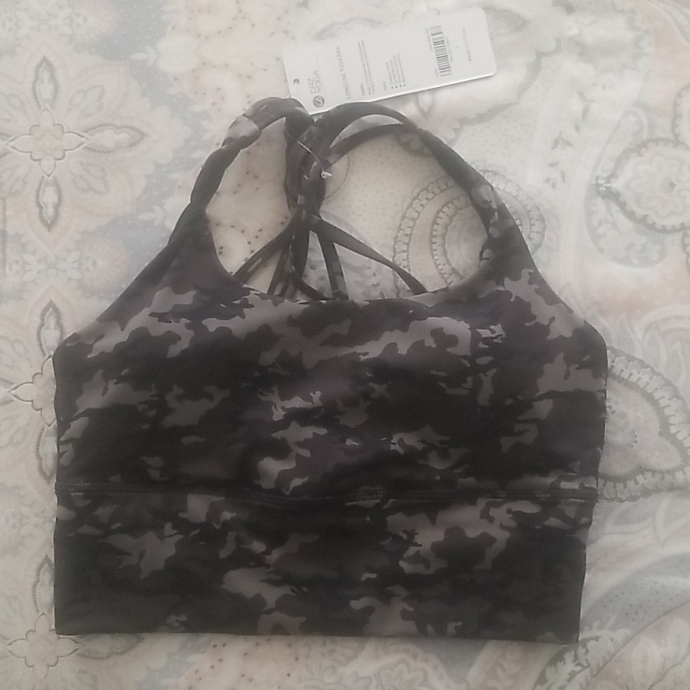 Camouflage sports bra